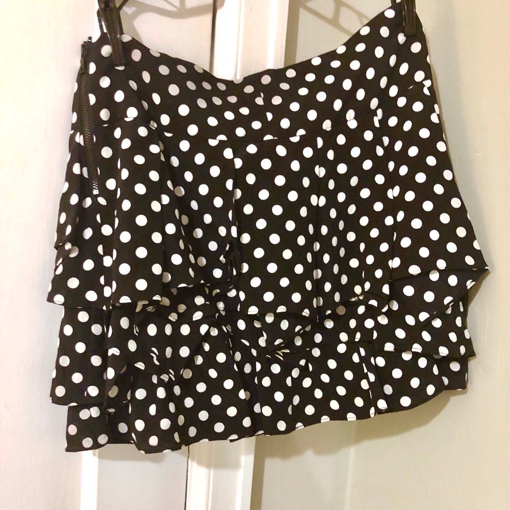 Alice and Olivia polka dotted mini skirt